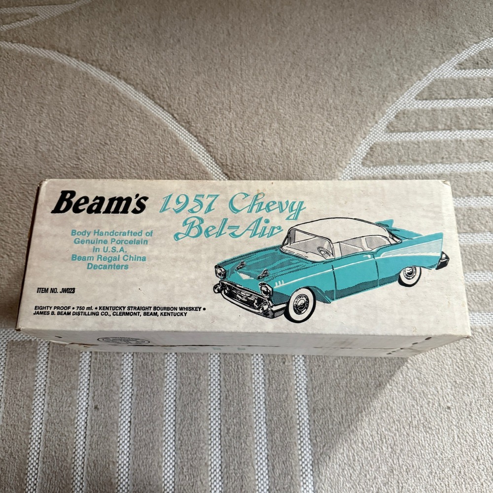 Vintage Jim Beam 1957 Chevrolet Bel Air Decanter Box Bag and Insert Only